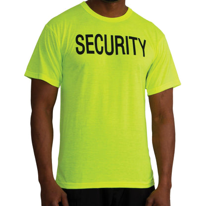 Rothco 2-Sided Security T-Shirt - Safety Green - Tactical Choice Plus
