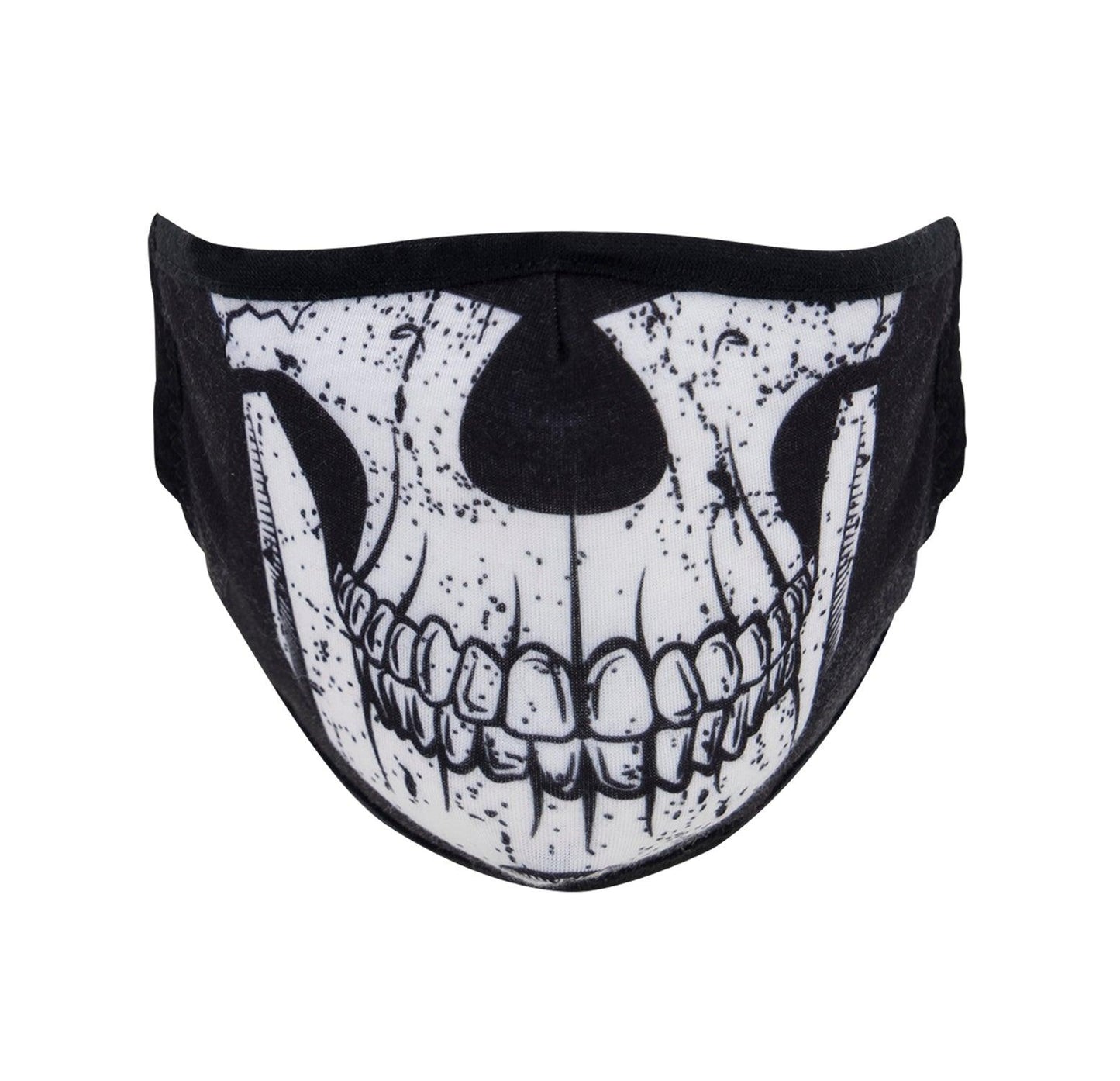 Rothco Half Skull Reusable 3-Layer Polyester Face Mask - Tactical Choice Plus