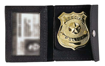 Leather ID Badge Holder - Tactical Choice Plus