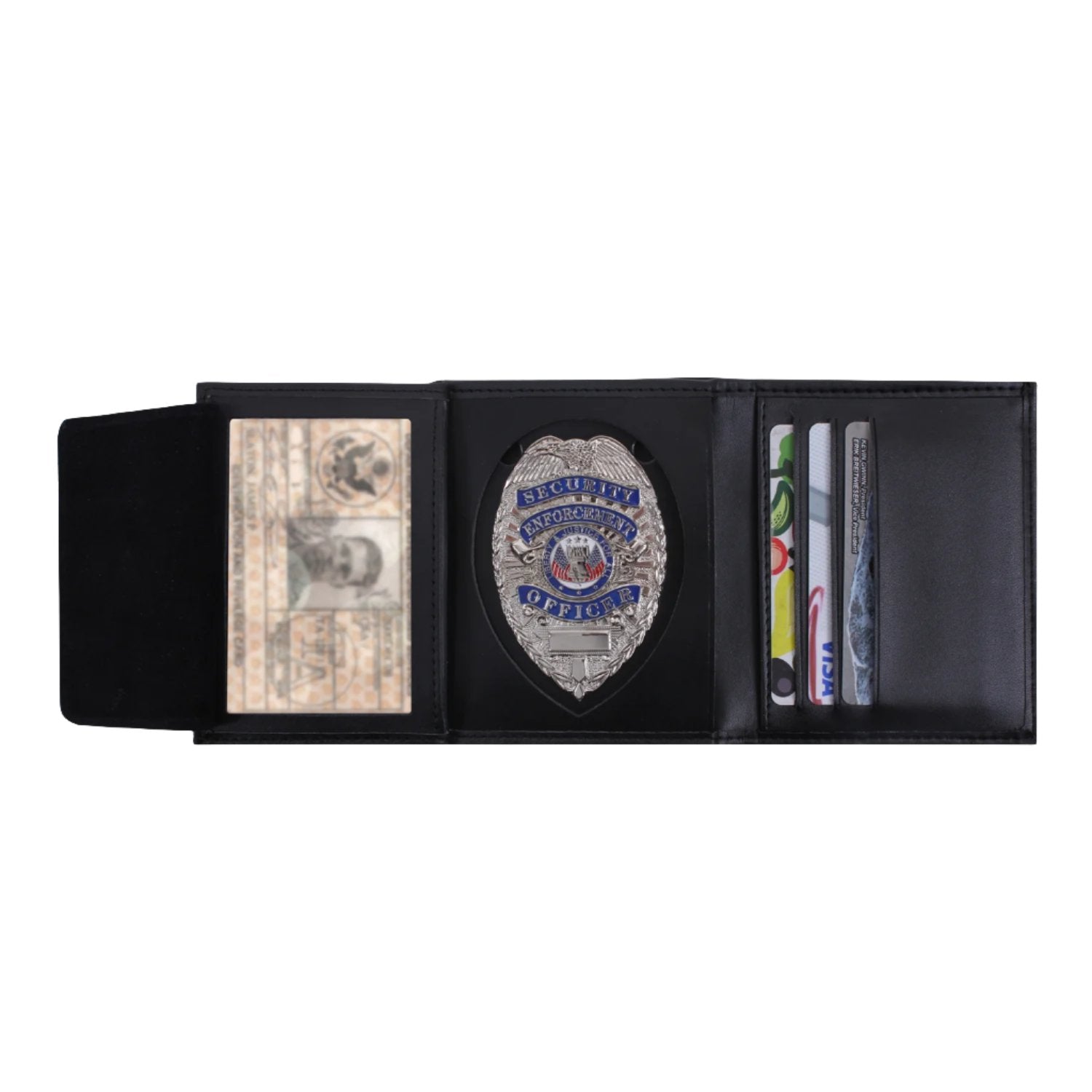 Leather ID & Badge Wallet - Tactical Choice Plus