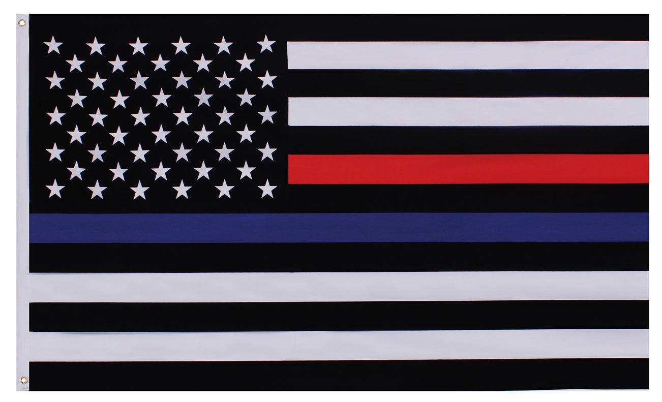 Rothco Thin Blue and Thin Red Line Flag - Tactical Choice Plus