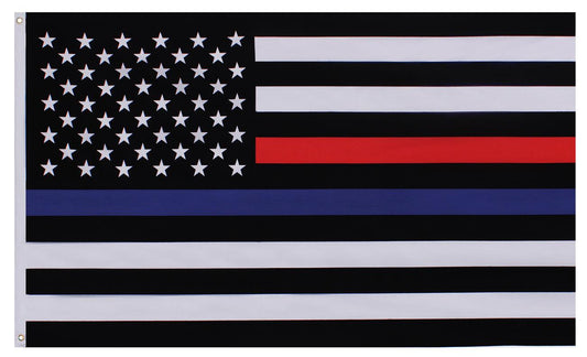 Rothco Thin Blue and Thin Red Line Flag - Tactical Choice Plus