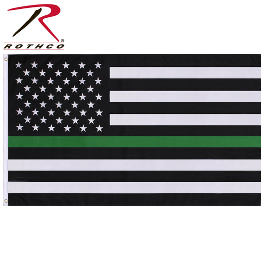 Rothco Thin Green Line Flag - Tactical Choice Plus