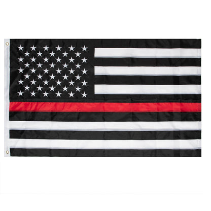 Deluxe Thin Red Line Flag / 3' X 5' - Tactical Choice Plus