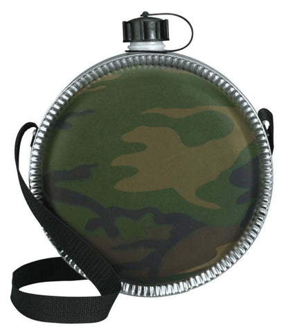 Woodland Camo 2 QT Desert Canteen - Tactical Choice Plus