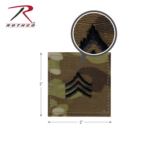 Rothco Official U.S. Made Embroidered Rank Insignia - Sergeant - Tactical Choice Plus