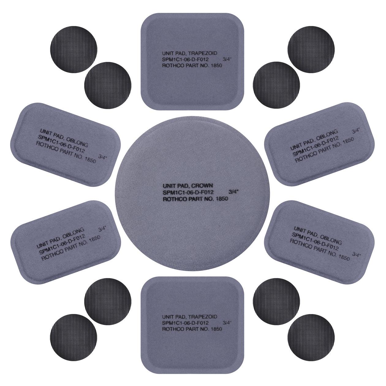 Rothco Tactical Helmet Replacement Pad Set - Tactical Choice Plus