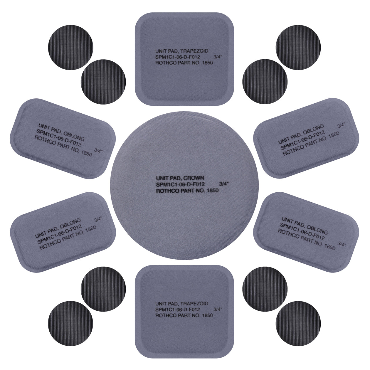 Rothco Tactical Helmet Replacement Pad Set - Tactical Choice Plus