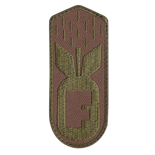 F-Bomb Patch With Hook Back - Coyote Brown - Tactical Choice Plus