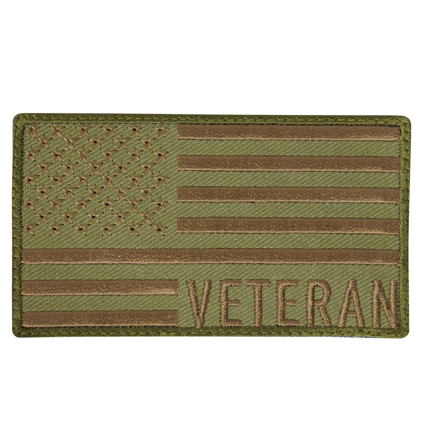 Veteran US Flag Patch - Coyote Brown - Tactical Choice Plus