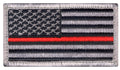 Rothco Thin Red Line US Flag Patch - Hook Back - Tactical Choice Plus