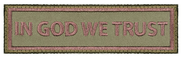 In God We Trust Morale Patch - Tactical Choice Plus