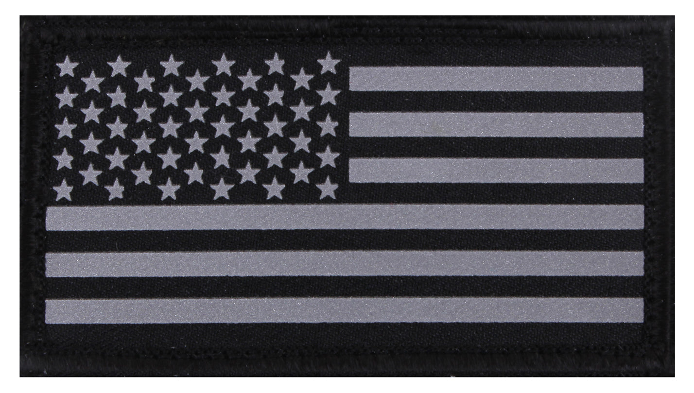 Rothco Reflective Flag Patch With Hook Back - Tactical Choice Plus