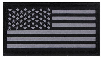 Rothco Reflective Flag Patch With Hook Back - Tactical Choice Plus