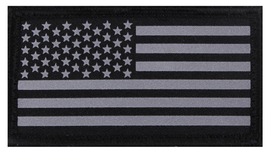 Rothco Reflective Flag Patch With Hook Back - Tactical Choice Plus