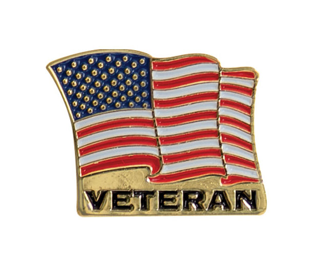 Rothco Veteran US Flag Pin - Tactical Choice Plus