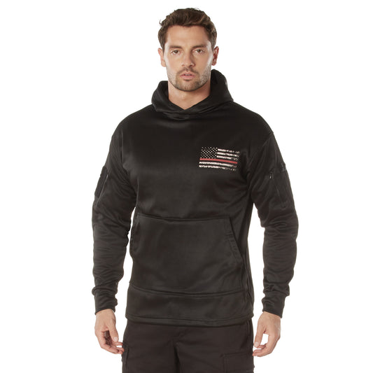 Rothco Concealed Carry Thin Red Line Hoodie - Tactical Choice Plus