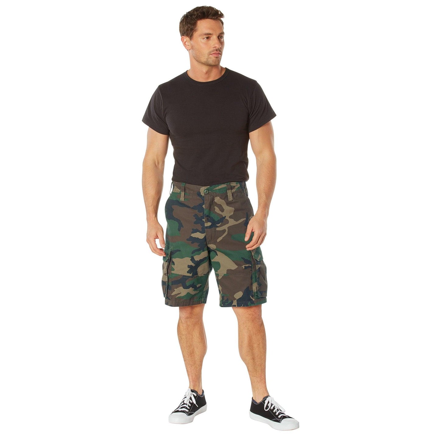 Vintage Camo Paratrooper Cargo Shorts - Tactical Choice Plus