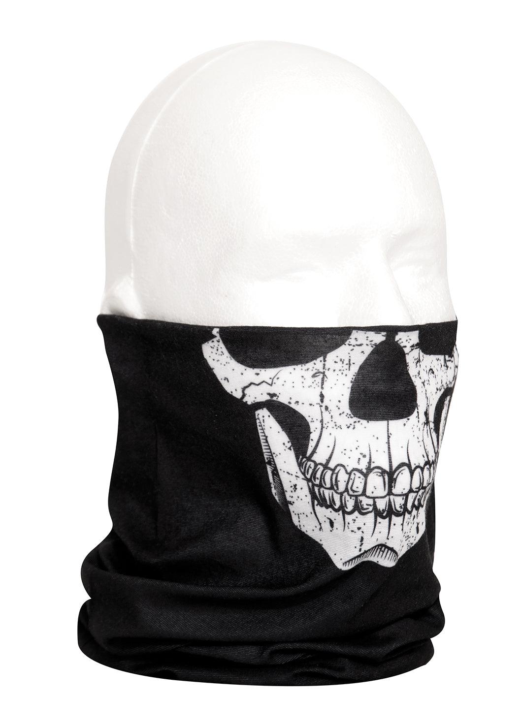 Rothco Multi-Use Neck Gaiter and Face Covering Tactical Wrap - Skull Print - Tactical Choice Plus