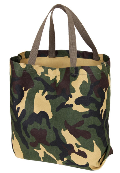 Canvas Camo And Solid Tote Bag - Tactical Choice Plus