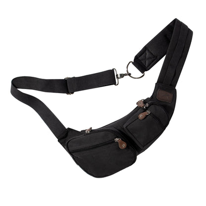Crossbody Canvas Sling Bag - Tactical Choice Plus