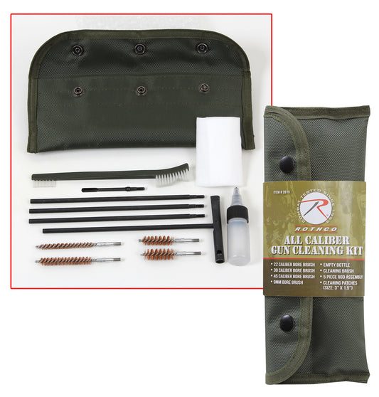 Rothco All Caliber Gun Cleaning Kit - Tactical Choice Plus