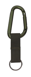 Jumbo 80MM Carabiner With Web Strap Key Ring - Tactical Choice Plus