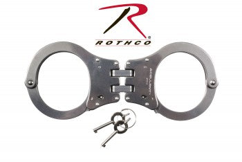 Rothco NIJ Approved Stainless Steel Hinged Handcuffs - Tactical Choice Plus