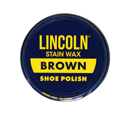 Lincoln Stain Wax Shoe Polish - Brown - Tactical Choice Plus