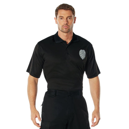 Moisture Wicking Security Polo Shirt With Badge - Tactical Choice Plus