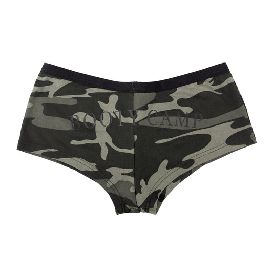 Rothco Black Camo "Booty Camp" Booty Shorts - Tactical Choice Plus