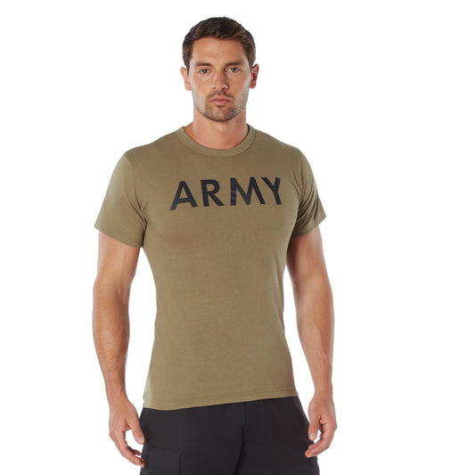 Rothco AR 670-1 Coyote Brown Army Physical Training T-Shirt - Tactical Choice Plus