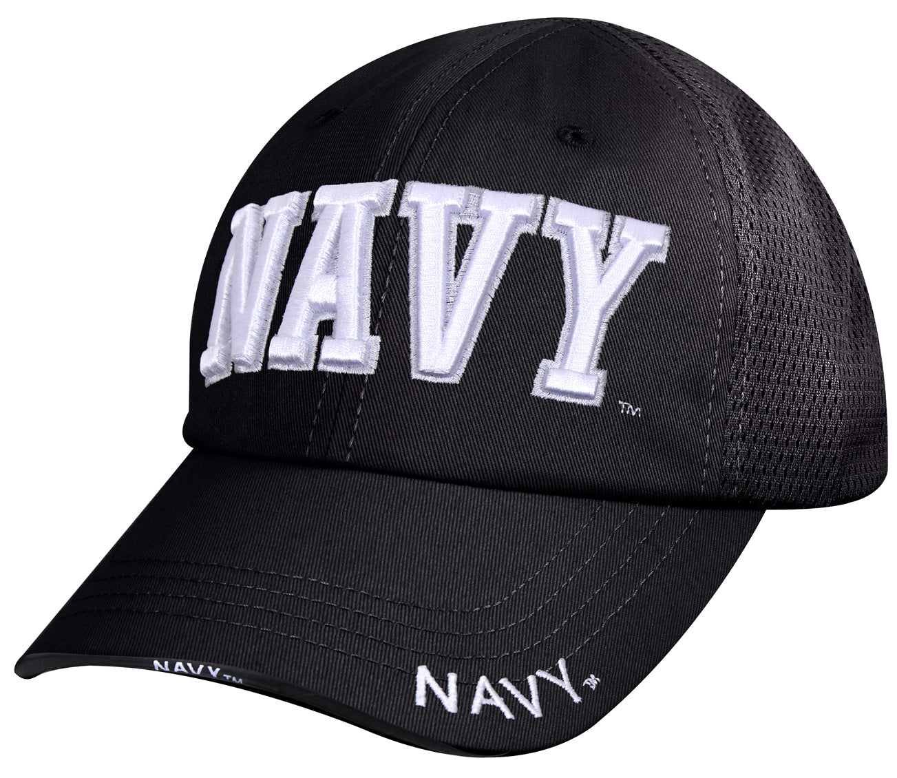 Navy Mesh Back Tactical Cap - Black - Tactical Choice Plus