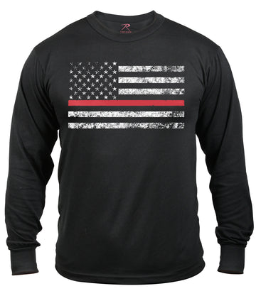 Rothco Thin Red Line Long Sleeve T-shirt - Tactical Choice Plus