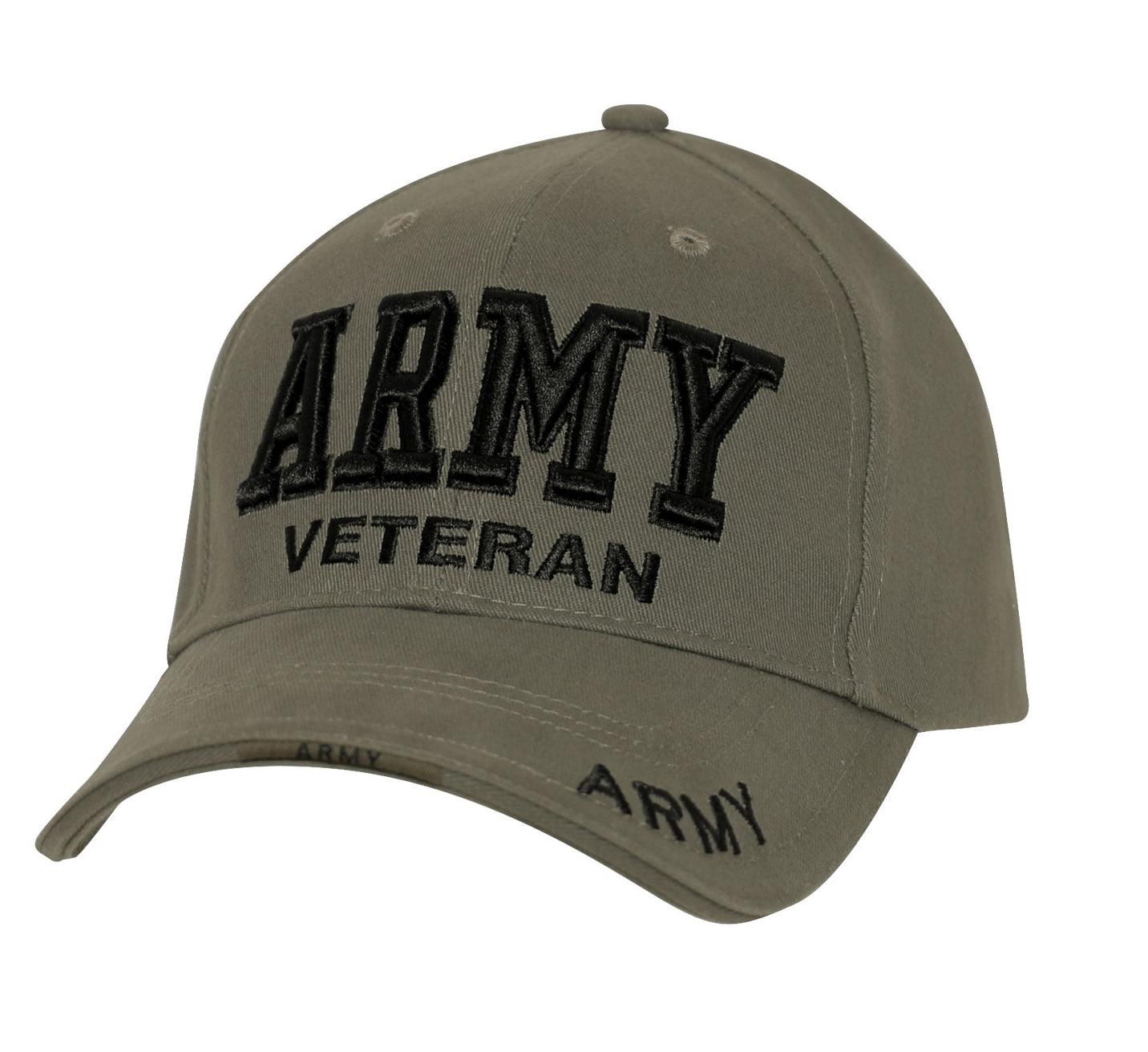 Deluxe Low Profile Army Veteran Cap - Tactical Choice Plus