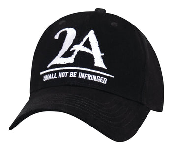 Rothco 2A "Shall Not Be Infringed" Low Profile Cap - Black - Tactical Choice Plus