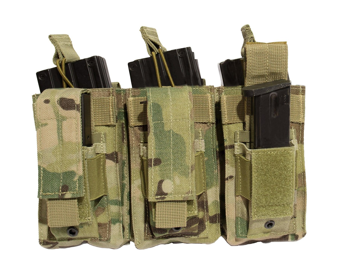 MOLLE Triple Kangaroo Rifle and Pistol Mag Pouch - Tactical Choice Plus