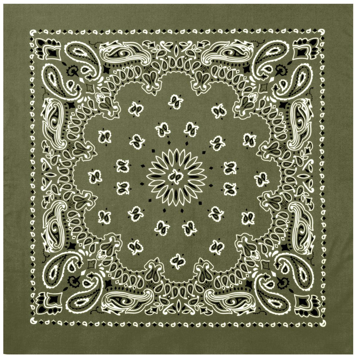 Trainmen Paisley Bandana – Extra-Large 27” X 27" - Tactical Choice Plus