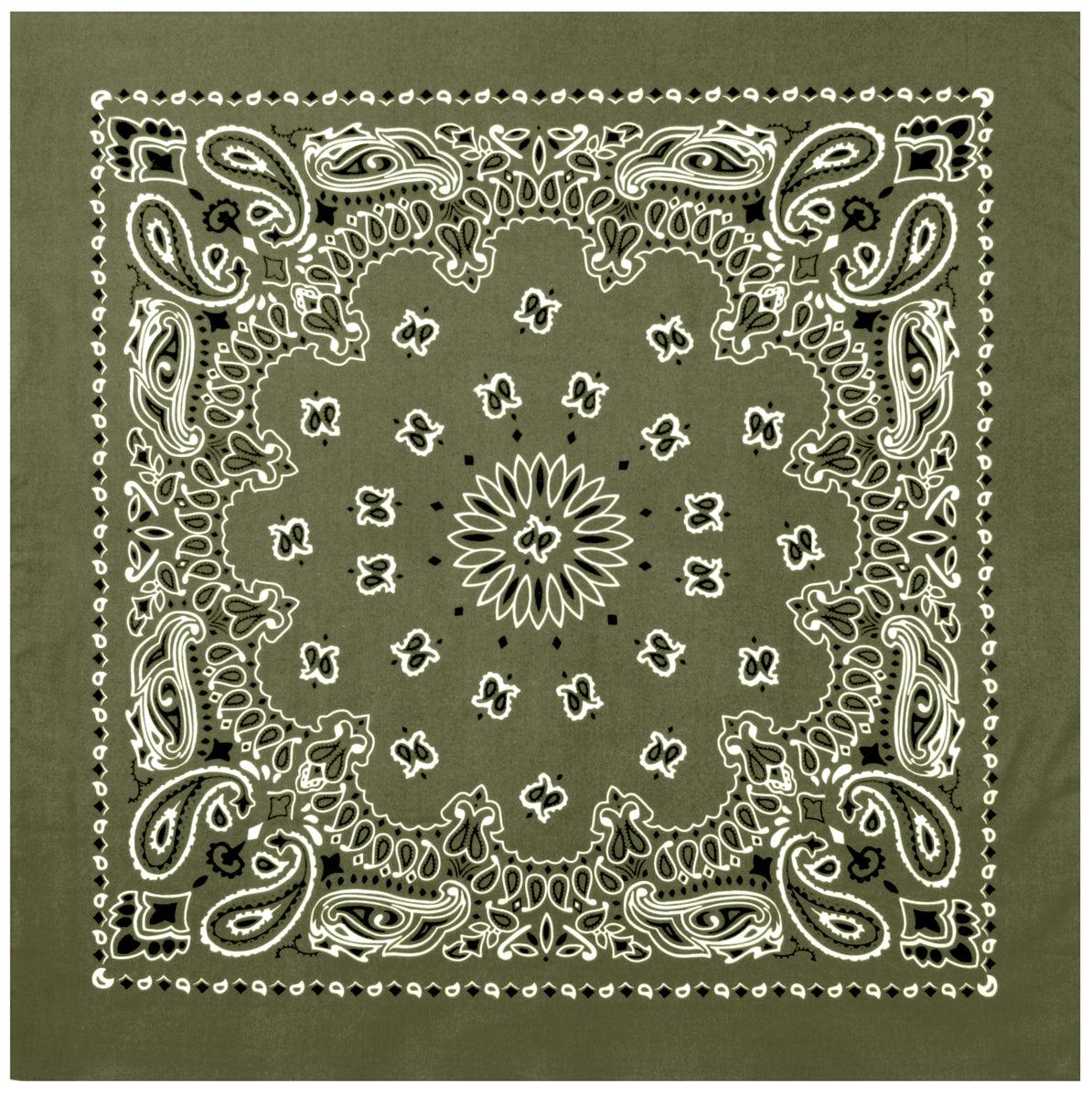 Rothco Trainmen Paisley Bandana – Extra-Large 27” X 27" - Tactical Choice Plus