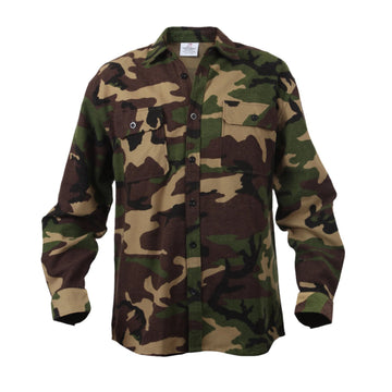 Extra Heavyweight Camo Flannel Shirts - Tactical Choice Plus