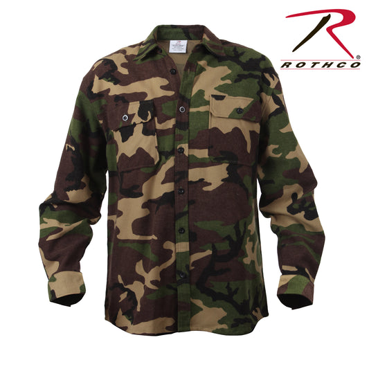 Rothco Extra Heavyweight Camo Flannel Shirts - Tactical Choice Plus