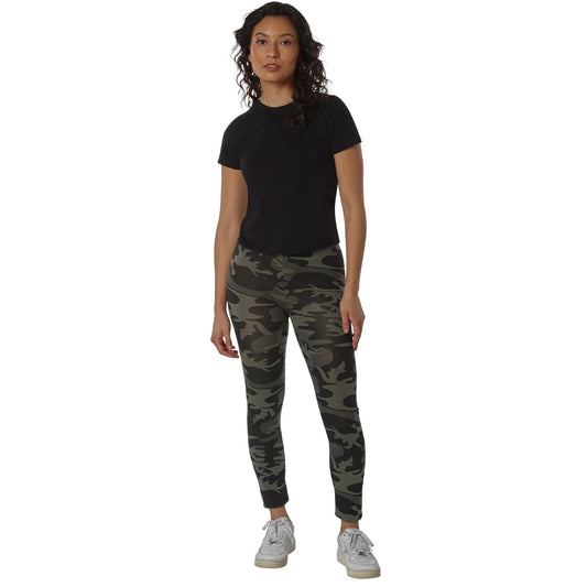 Rothco Womens Workout Performance Camo Leggings With Pockets - Tactical Choice Plus