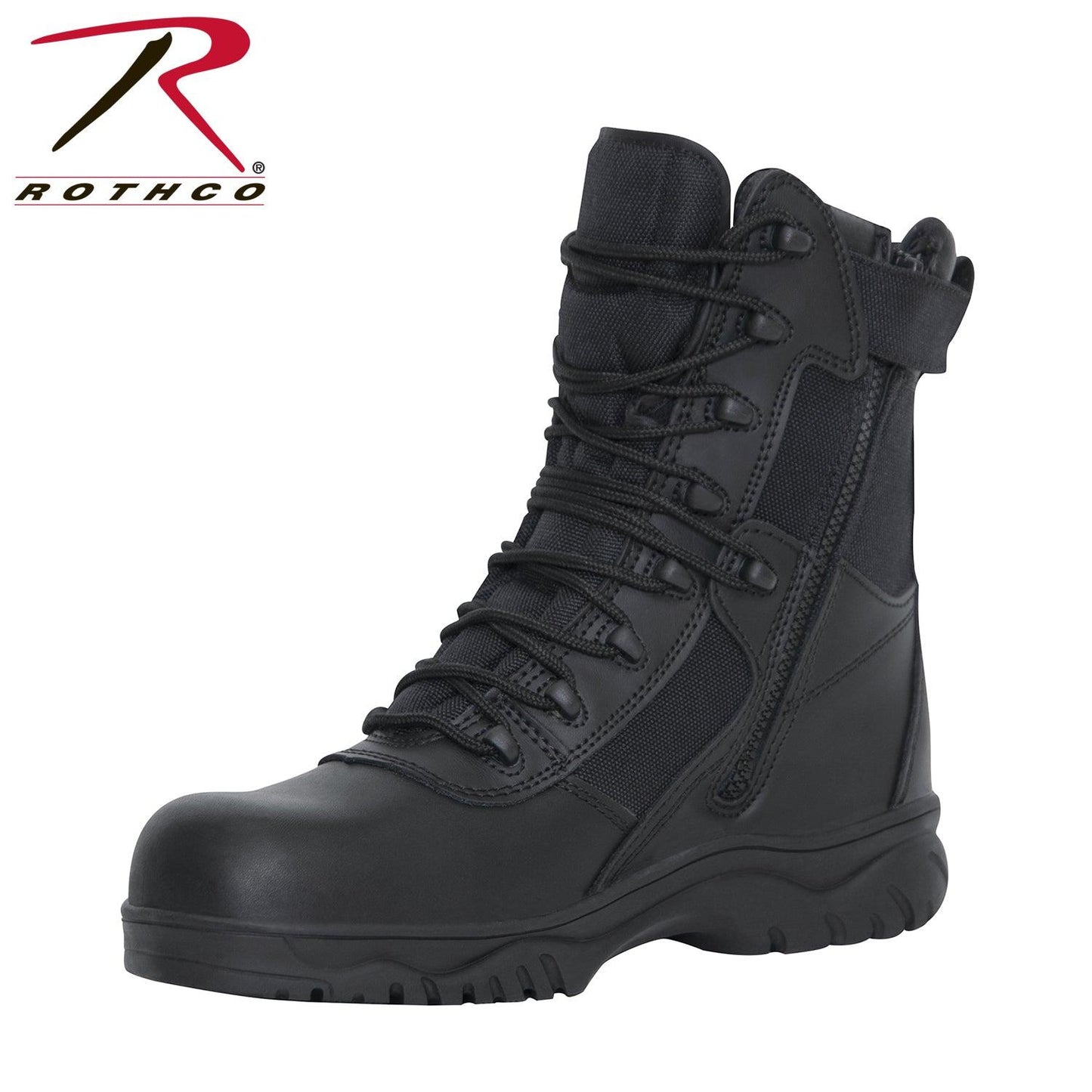 Rothco Forced Entry Tactical Boot With Side Zipper & Composite Toe - 8 Inch - Tactical Choice Plus