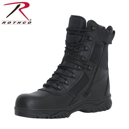 Rothco Forced Entry Tactical Boot With Side Zipper & Composite Toe - 8 Inch - Tactical Choice Plus