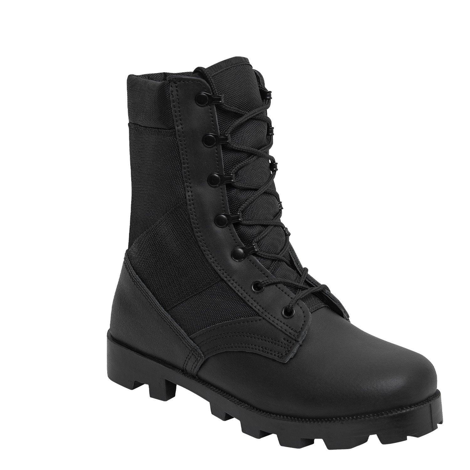  Black G.I. Type Speedlace Jungle Boots - 9 Inch - Tactical Choice Plus