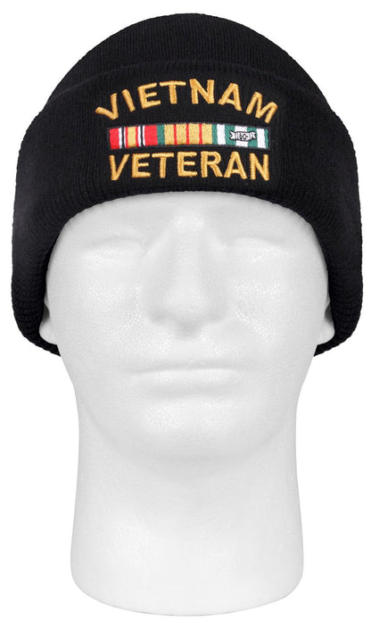 Vietnam Veteran Deluxe Embroidered Watch Cap - Tactical Choice Plus