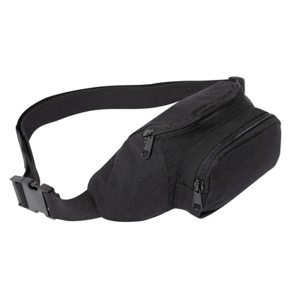 Rothco Canvas Crossbody Fanny Pack - Black - Tactical Choice Plus