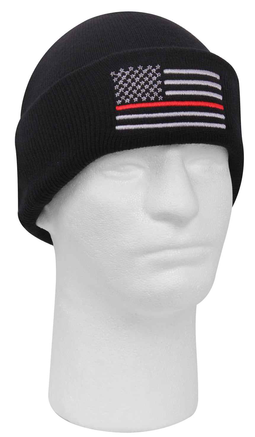 Deluxe Thin Red Line Watch Cap - Tactical Choice Plus