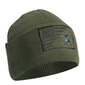 Rothco USMC Eagle, Globe and Anchor / US Flag Deluxe Fine Knit Watch Cap - Tactical Choice Plus
