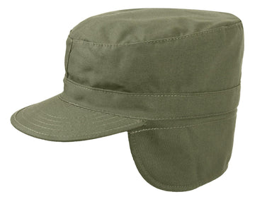 G.I. Type Combat Caps With Flaps - Olive Drab - Tactical Choice Plus